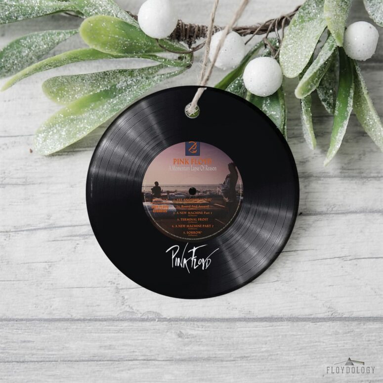A Momentary Child Of Reason Rock Pink Floyd Vinyl Disk Ceramic Ornament