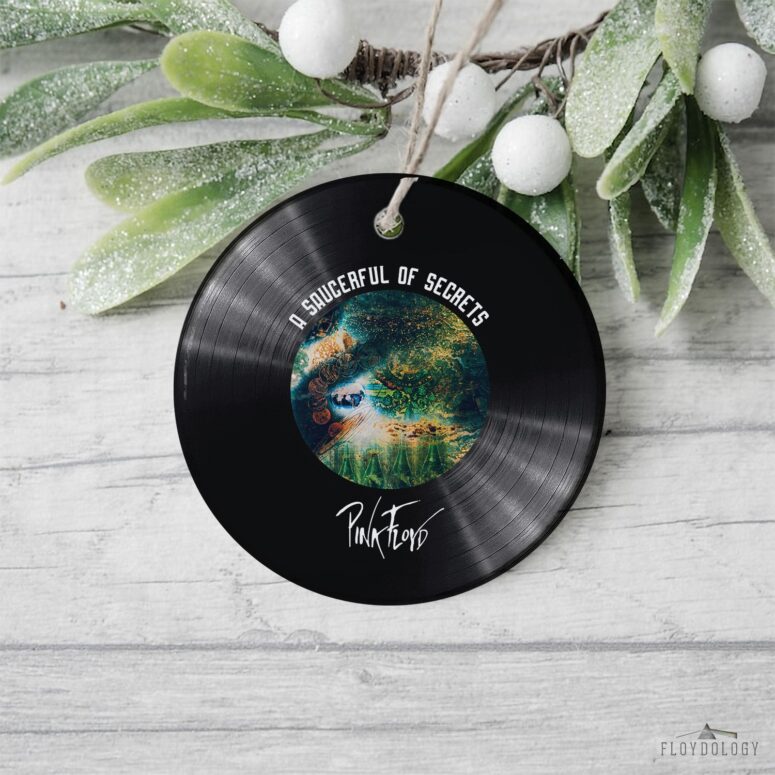 A Saucerful of Secrets Pink Floyd Vinyl Disk Ceramic Ornament