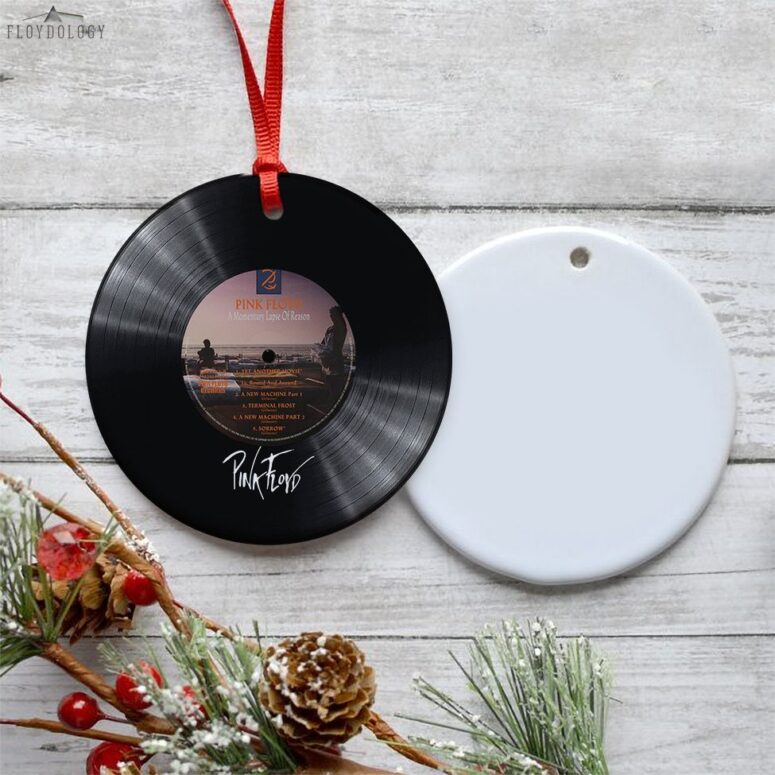 A Momentary Child Of Reason Rock Pink Floyd Vinyl Disk Ceramic Ornament