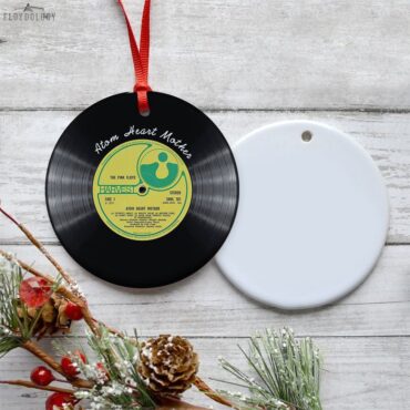 Atom Heart Mother Pink Floyd Vinyl Disk Ceramic Ornament