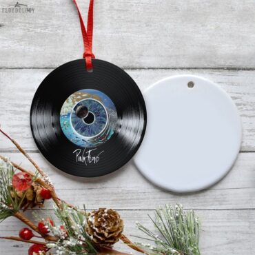 Pulse 1995 Classic Rock Pink Floyd Vinyl Disk Ceramic Ornament