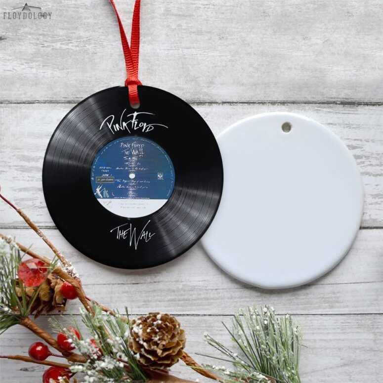 The Wall Drawing Art Band Rock Pink Floyd Vinyl Disk Ceramic Ornament