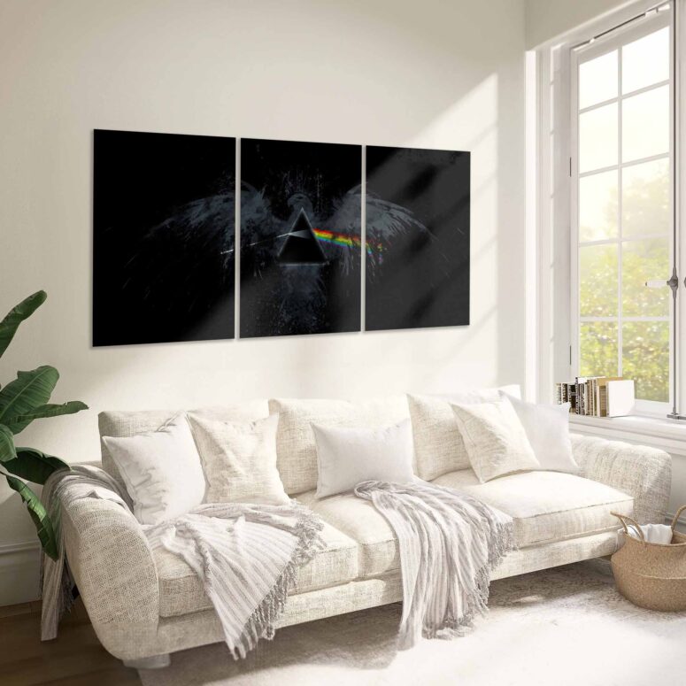 Dark Side Of The Moon Eagle Art Pink Floyd Canvas