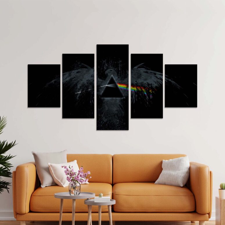 Dark Side Of The Moon Eagle Art Pink Floyd Canvas