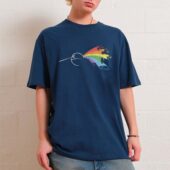 Dark Side Of The Force Starwar Front Shirt Oman Navy - OtherBrick