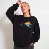 Dark Side Of The Force Starwar Front Sweater Woman Black  - OtherBrick