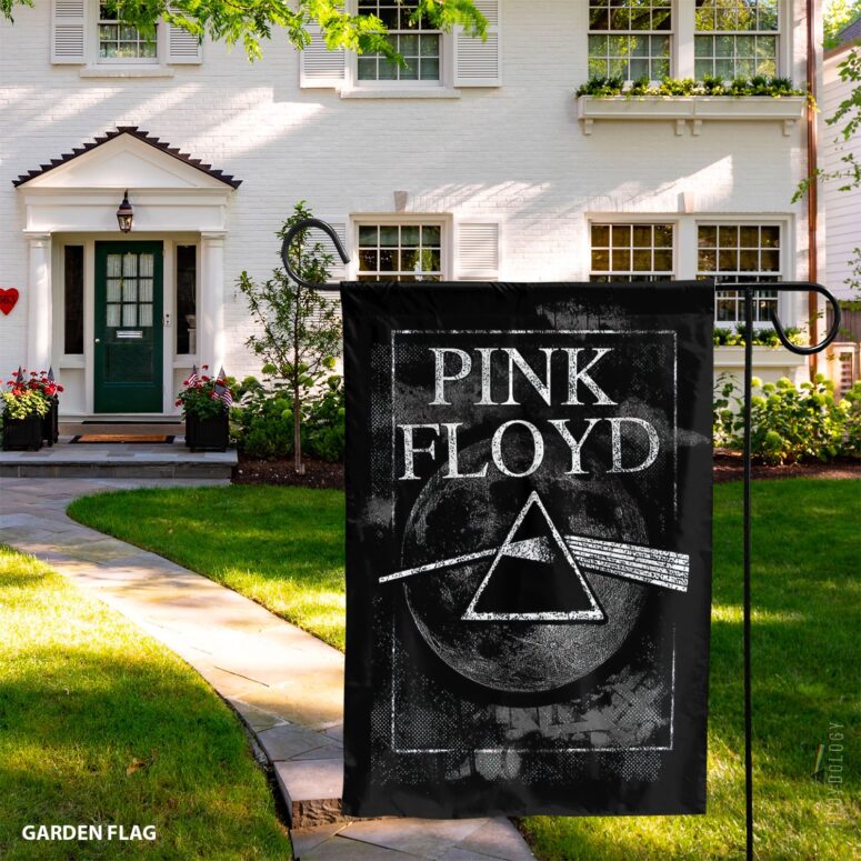 Dark Side Of The Moon Hand Drawing Art Pink Floyd Flag