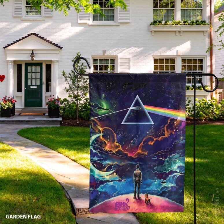 Looking For Dark Side Of The Moon Pink Floyd Vertical House Flag