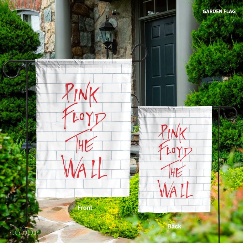 The Wall Typography Pink Floyd Vertical House Flag The Wall Typography Pink Floyd Vertical House Flag