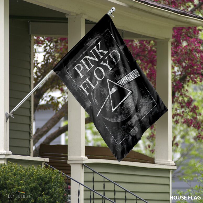 Dark Side Of The Moon Hand Drawing Art Pink Floyd Flag