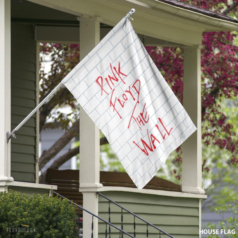 The Wall Typography Pink Floyd Vertical House Flag The Wall Typography Pink Floyd Vertical House Flag