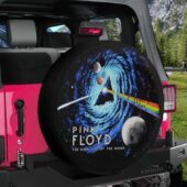Pink Floyd Black Hole Dark Side Galaxy Spare Tire Cover 4 - OtherBrick