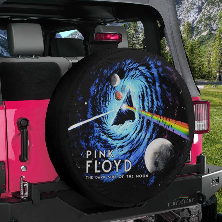 Pink Floyd Black Hole Dark Side Galaxy Spare Tire Cover