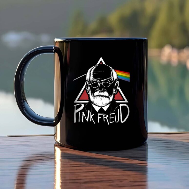 Pink Freud DSOTM Black Pink Floyd Mug