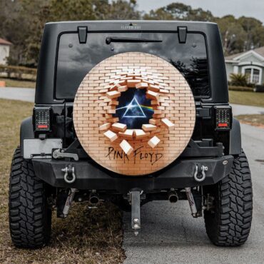 3D DSOTM Break The Wall Pink Floyd Spare Tire Cover