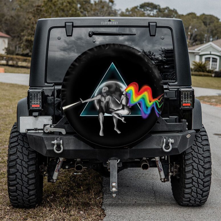Adam Eva Dark Side Of The Moon Pink Floyd Spare Tire Cover