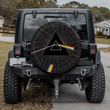 Dark Side Of The Moon 40th Artwork Pink Floyd Spare Tire Cover