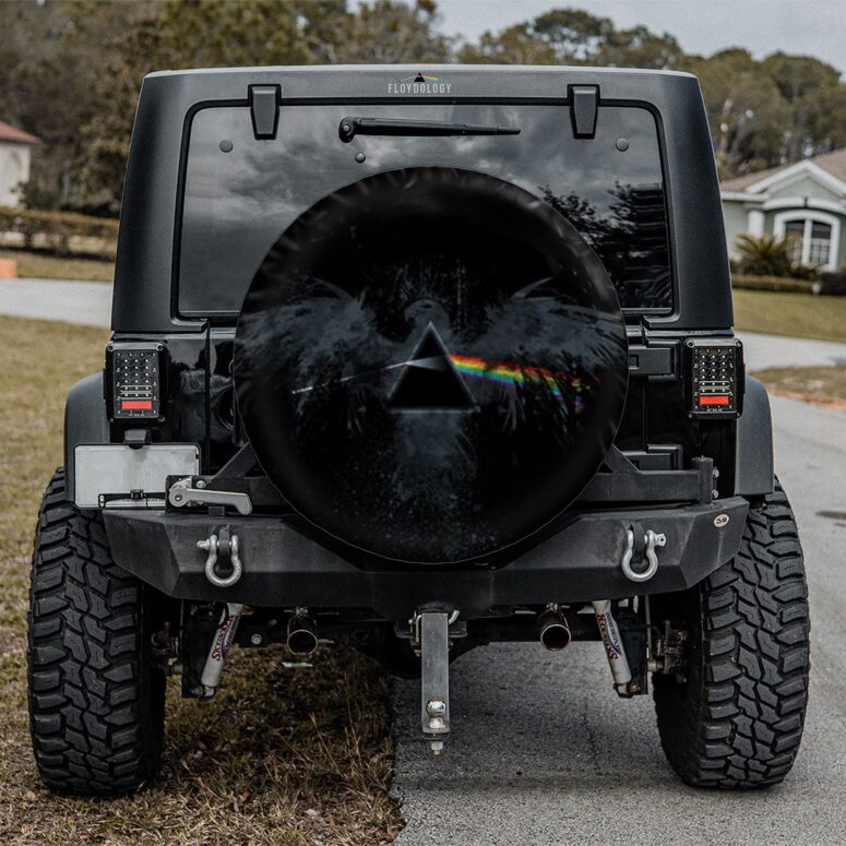 Dark Side Of The Moon Eagle Art Pink Floyd Spare Tire Cover