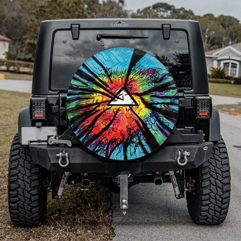 Dark Side Of The Moon Psychedelic Pink Floyd Spare Tire Cover Dark Side Of The Moon Psychedelic Pink Floyd Spare Tire Cover