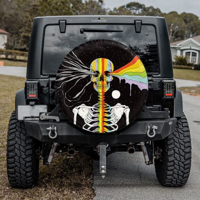 Dark Side of Existence Pink Floyd Spare Tire Cover