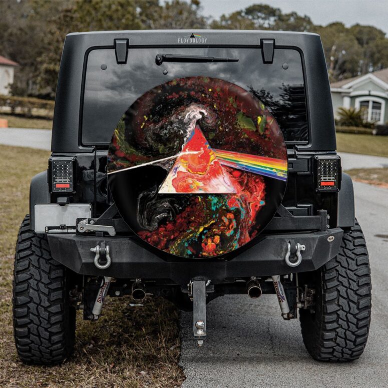 Liquid Dark Side Of The Moon Pink Floyd Spare Tire Cover