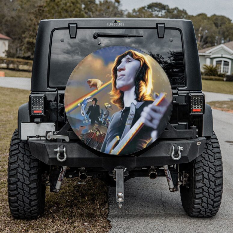 Pink Floyd Roger Waters Drawing Art Spare Tire Cover Pink Floyd Roger Waters Drawing Art Spare Tire Cover