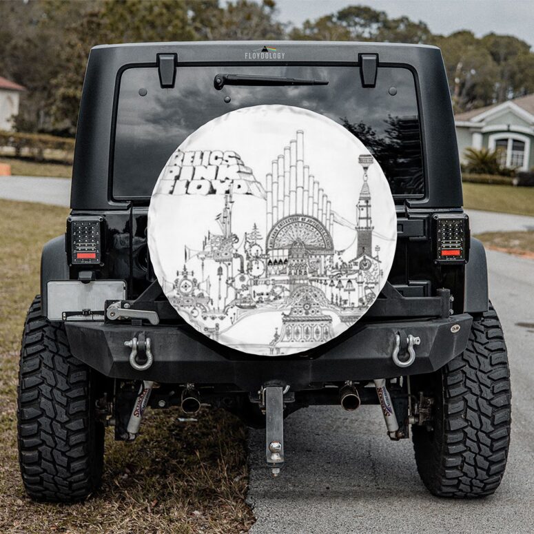 Relic Sketch Art Pink Floyd Spare Tire Cover