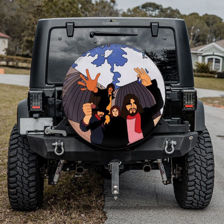Pink Floyd Fish Eye Lense Spare Tire Cover
