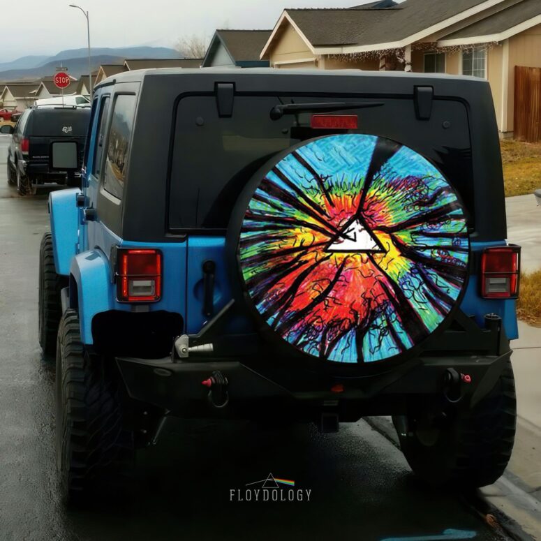 Dark Side Of The Moon Psychedelic Pink Floyd Spare Tire Cover Dark Side Of The Moon Psychedelic Pink Floyd Spare Tire Cover