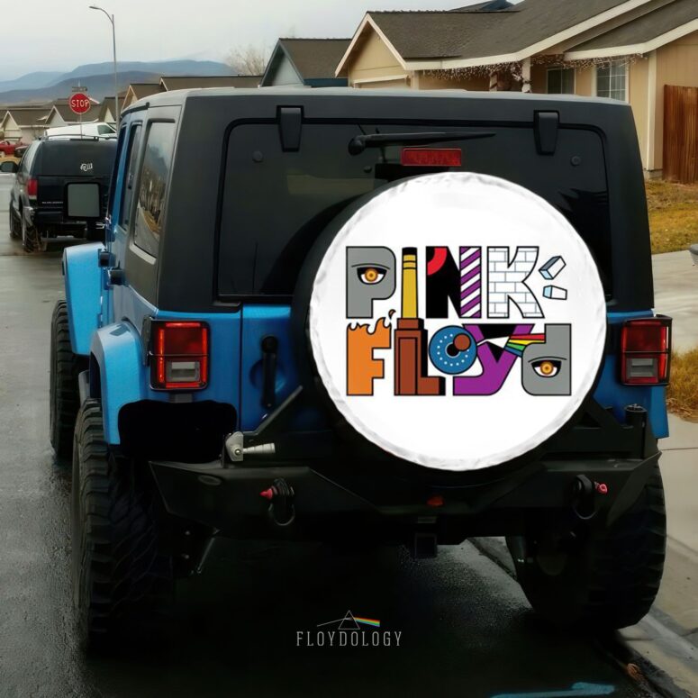 Pink Floyd Album Logo Full Color Spare Tire Cover