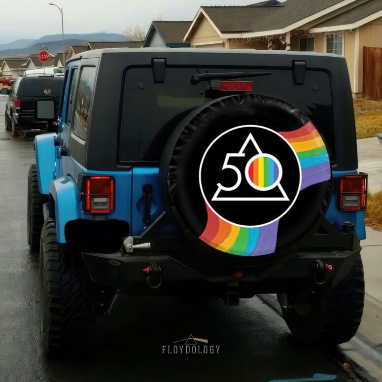 Pink Floyd And The Dark Side Of The Moon 50 Years Popoff Spare Tire Cover