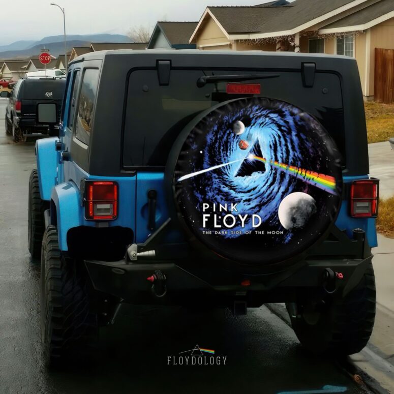 Pink Floyd Black Hole Dark Side Galaxy Spare Tire Cover