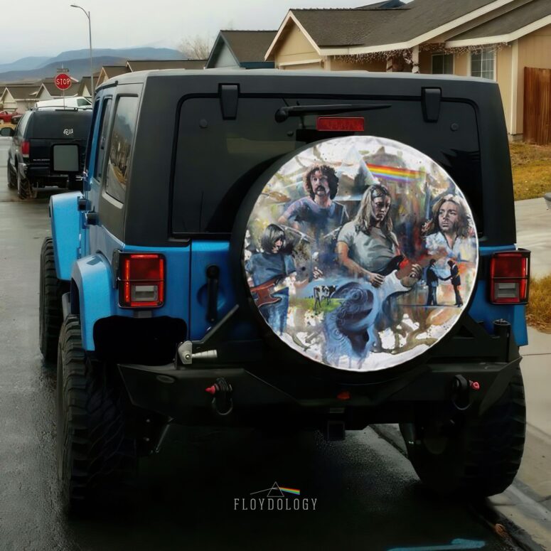 Pink Floyd OilPaint Artwork Limited Edition Spare Tire Cover Pink Floyd OilPaint Artwork Limited Edition Spare Tire Cover