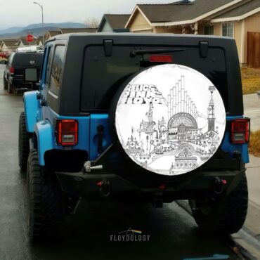 Relic Sketch Art Pink Floyd Spare Tire Cover