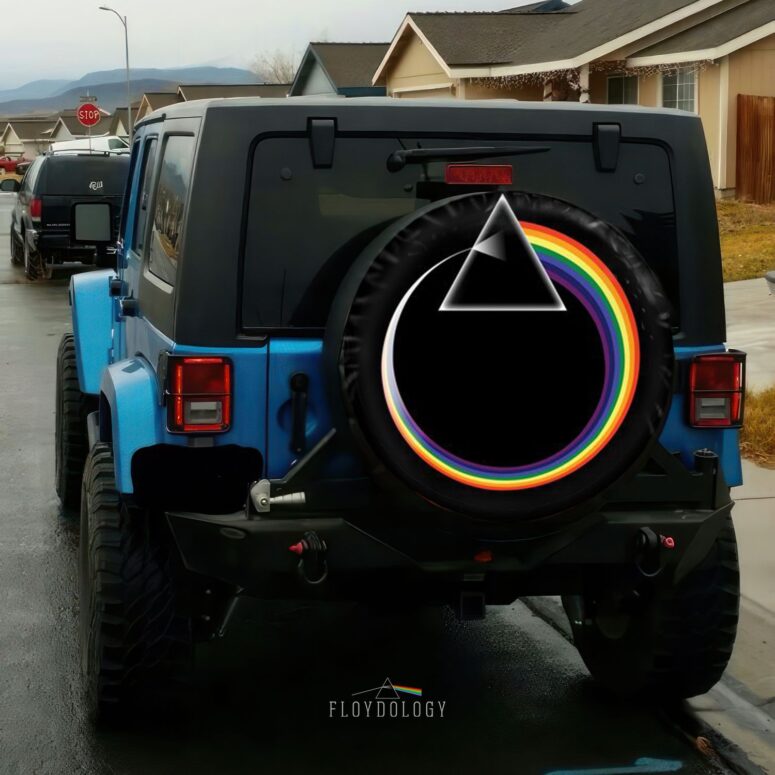 Ring Of Rainbow Pink Floyd Spare Tire Cover Ring Of Rainbow Pink Floyd Spare Tire Cover