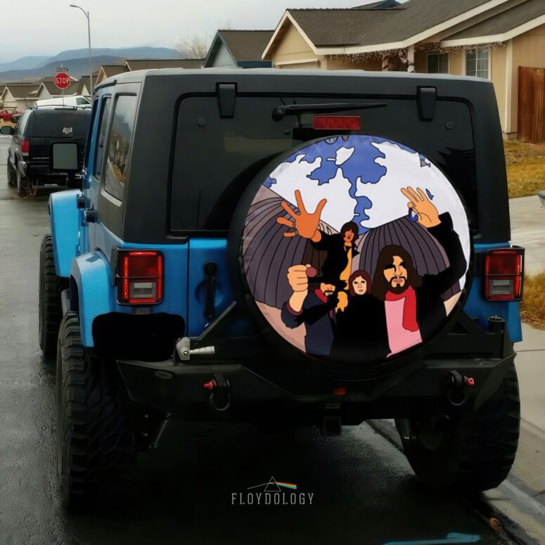 Pink Floyd Fish Eye Lense Spare Tire Cover