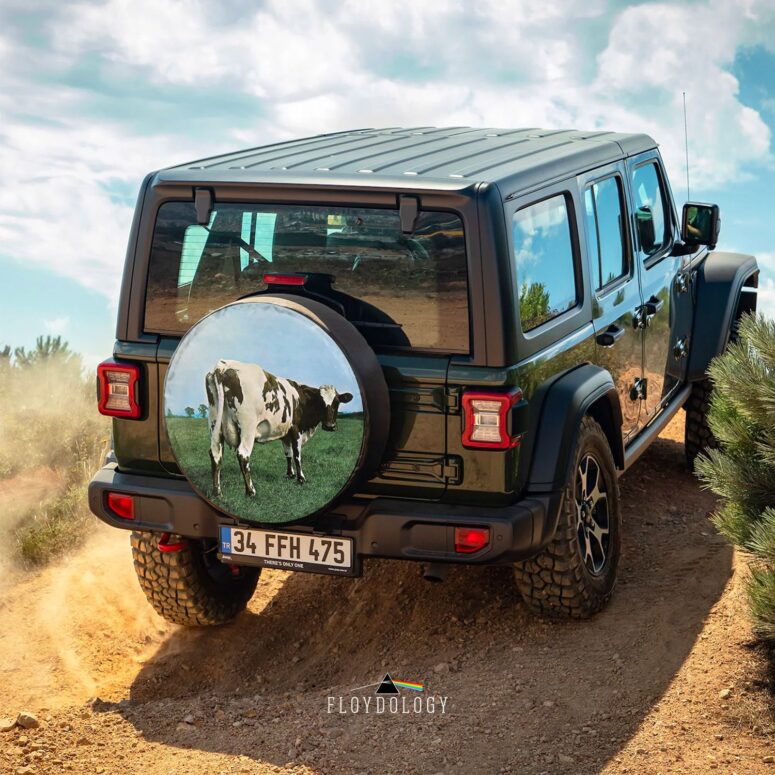 Atom Heart Mother Pink Floyd Spare Tire Cover Atom Heart Mother Pink Floyd Spare Tire Cover