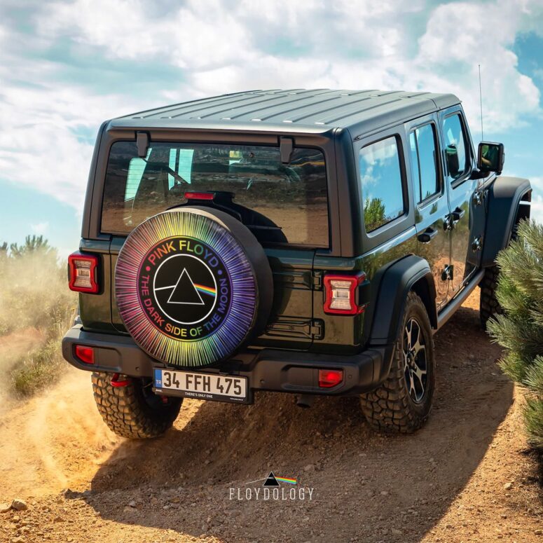 Dark Side Of The Moon RGB Pink Floyd Spare Tire Cover Dark Side Of The Moon RGB Pink Floyd Spare Tire Cover