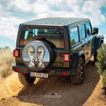 Division Bell Metal Heads Pink Floyd Spare Tire Cover