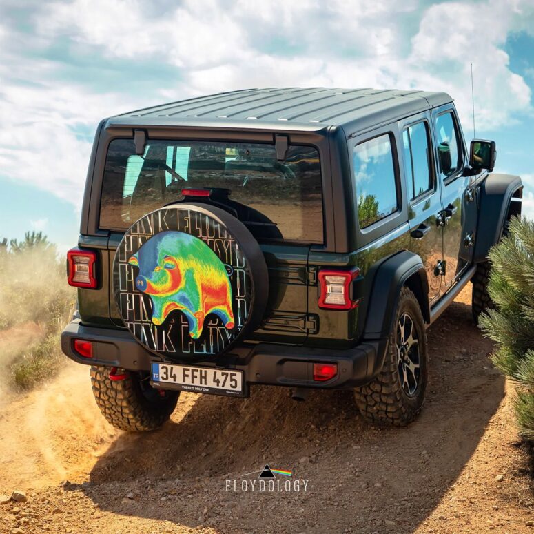 Pink Floyd Hologram Psychadelic Floating Pigs Animals Spare Tire Cover Pink Floyd Hologram Psychadelic Floating Pigs Animals Spare Tire Cover