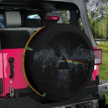 Dark Side Of The Moon Eagle Art Pink Floyd Spare Tire Cover