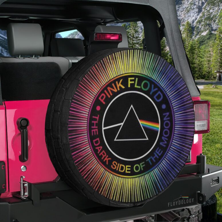 Dark Side Of The Moon RGB Pink Floyd Spare Tire Cover Dark Side Of The Moon RGB Pink Floyd Spare Tire Cover