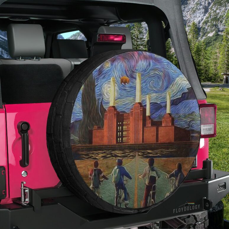 Pigs Can Fly Stranger Things x Animals Pink Floyd Spare Tire Cover