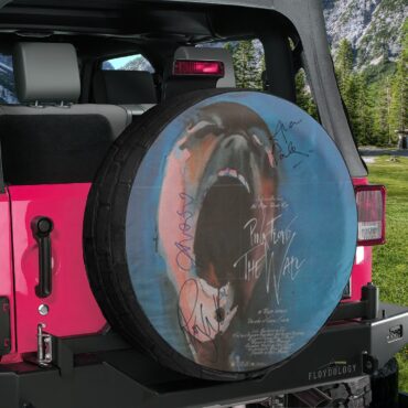 Pink Floyd Signed Mini Poster Waters Geldof and Parker Spare Tire Cover