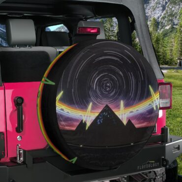 Pink Floyd The Dark Side Of The Moon Pyramid Night Sky Spare Tire Cover
