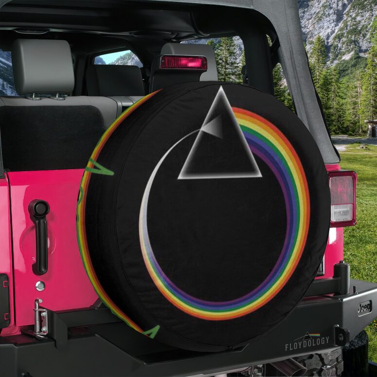 Ring Of Rainbow Pink Floyd Spare Tire Cover Ring Of Rainbow Pink Floyd Spare Tire Cover