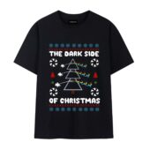 The Dark Side Of Christmas Pink Floyd Front Tshirt Black - OtherBrick