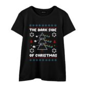 The Dark Side Of Christmas Pink Floyd Front Wtee Black - OtherBrick