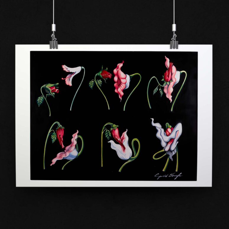 The Wall The Flowers 2 sequence Pink Floyd Poster The Wall The Flowers 2 sequence Pink Floyd Poster