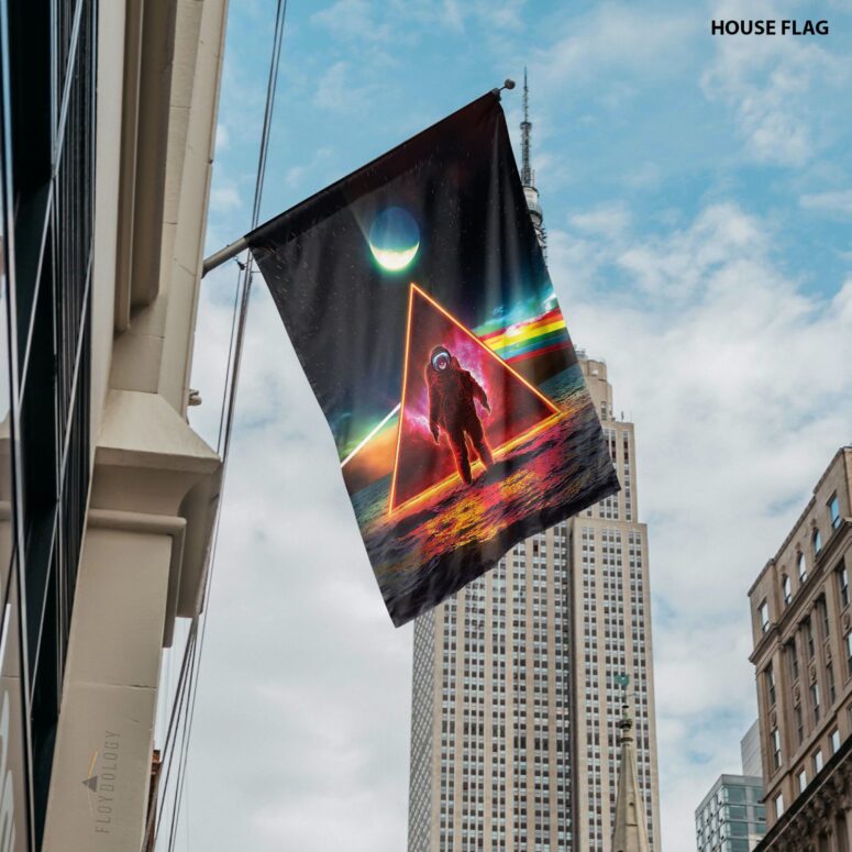 Astronaut Dark Side Of The Moon Pink Floyd Flag